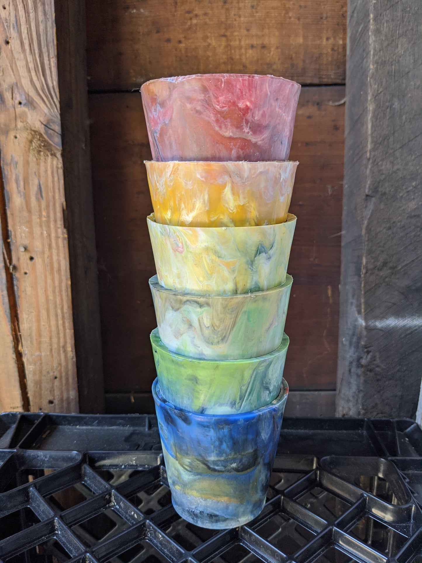Pressed Pot--- 2.75 inch 100% recycled plastic pot for houseplants & succulents